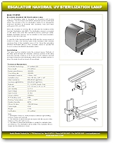 Escalator Handrail UV Sterilization Lamp PDF flyer Escalator Handrail UV Sterilization Lamp PDF flyer