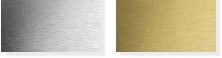 Brushed: #4 metal finish