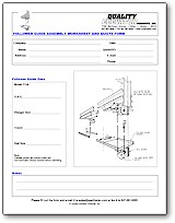 Follower guide assembly worksheet/quote form